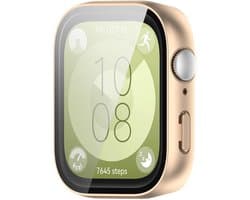 By Qubix - Waterproof Hard case - Goud - geschikt voor Huawei Watch Fit 3