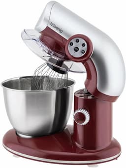 Krachtige Keukenmachine 5.5L met 1000W Motor - RVS Mixer voor Kneed-, Klop- en Mengwerk — thumbnail 5