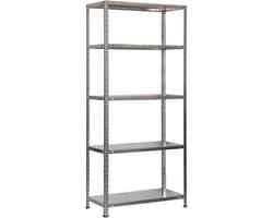 Zware Metalen Stellingkast met 5 Verstelbare Niveaus voor Garage en Opslag