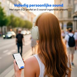 MEDION Over Ear koptelefoon HX-1 Plus (draadloos, Feed Forward Noise Cancelling, Bluetooth 6.0, 5+1 EQ-presets, tot 100 u batterijduur, spatwaterdicht IPX4), monochroom — thumbnail 2