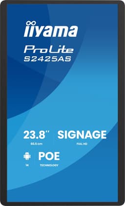 iiyama ProLite S2425AS-B1P Digitale signage flatscreen 60,5 cm (23.8") LCD Wifi 500 cd/m² Full HD Zwart Type processor Android 24/7 — thumbnail 3