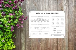 Tuinposter Kookschema - Tuindoek Keuken - Buiten Ophangen - UV-bestendig Weerbestendig - 40x30 cm — thumbnail 5