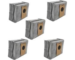 Set van 5 vervangende stofzakken geschikt voor de Eufy Robovac L35 Hybrid+ robotstofzuiger