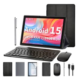 Android 15 Tablet met Toetsenbord & Muis – 12GB RAM, 64GB Opslag, 6000mAh, 2-in-1 Set, Zwart — thumbnail 4