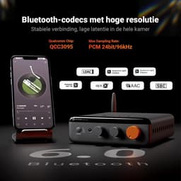 Krachtige Stereo HiFi Versterker met LDAC Bluetooth en PFFB Technologie — thumbnail 5