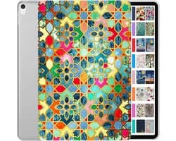 Beschermhoes voor iPad 12.9 Inch 2e Generatie (2017) met Standaard en Transparante Achterkant