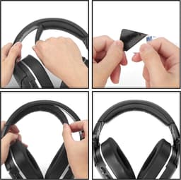 Allecto - Eiwit lederen vervangende hoofdband - compatibel met hoofdtelefoon - zwart - Turtle Beach Stealth 700 Gen2/Gen2 MAX — thumbnail 5