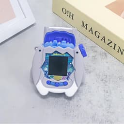Allecto- Beschermhoesje Tamagotchi Paradise - schattig - siliconen - wit - cartoon - met sleutelhaak - leuk - compatibel - Beschermhoesje voor Tamagotchi Paradise, schattig, leuk, cartoon, siliconen, beschermhoes met sleutelhaak, wit. — thumbnail 3