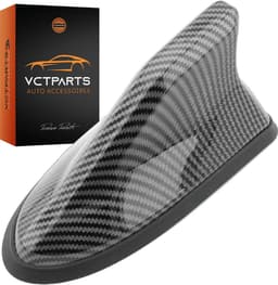 VCTparts® Universele Haaienvin Autoradio Antenne Carbon – Stijlvolle AM/FM Antenne voor Auto's met Eenvoudige Installatie — thumbnail 1