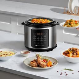 Multicooker snelkookpan - CONTINENTAL EDISON - CEMCSP10006L - 6 L - 1000 W - Zwart en roestvrij staal — thumbnail 5