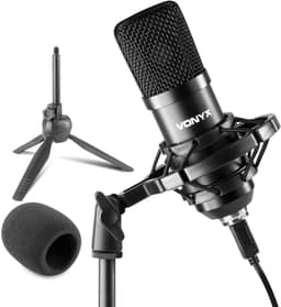 Zang microfoon - Vonyx CM300B zangset - USB microfoon, microfoon standaard, reflectiescherm en popfilter — thumbnail 4