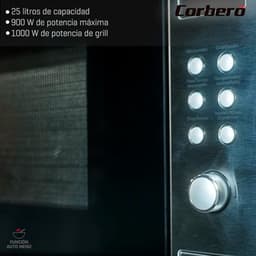 Magnetron 25 liter RVS 900W met Automenu en Grillfunctie — thumbnail 3