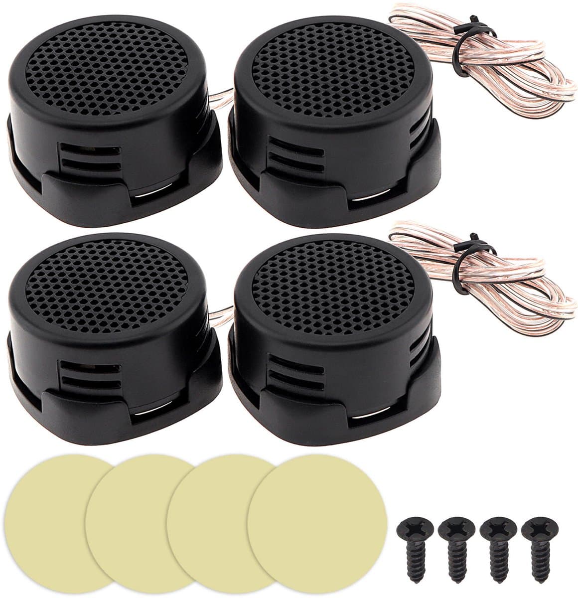 4-pack 500W hoogrendement mini-dome-tweeter met hoge frequentie auto-audio — afbeelding 1