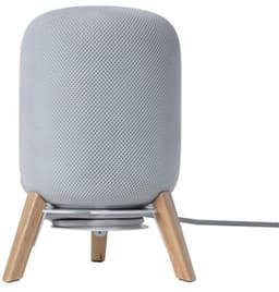 Compatibele standaard voor HomePod 1/2 - Houten houder met integratie voor kabelmanagement — thumbnail 1