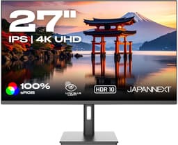 JAPANNEXT Monitor 27" IPS 4K UHD (3840x2160) | JN-IPS2709UHDR — thumbnail 1