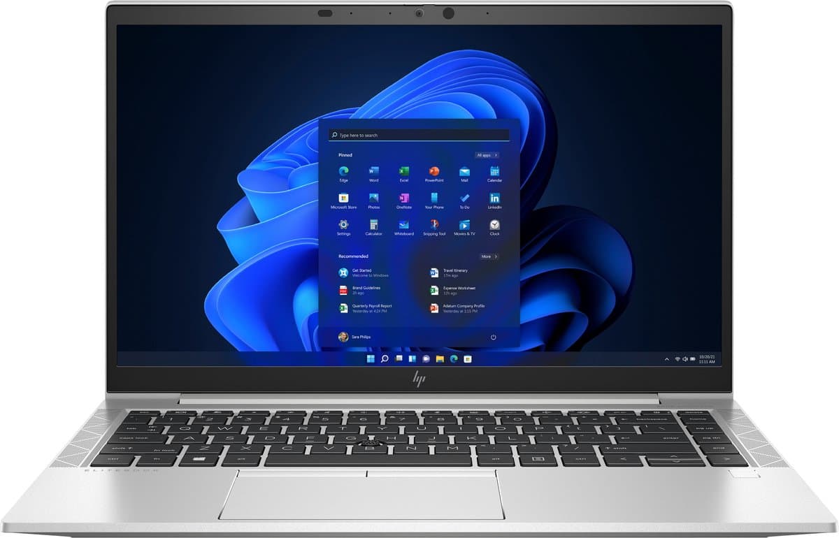 HP EliteBook 840 G8 Certified Refurbished Intel® Core™ i5 i5-1145G7 Laptop 35,6 cm (14") Full HD 16 GB DDR4-SDRAM 256 GB SSD Wi-Fi 6 (802.11ax) Windows 11 Pro Zilver Gecertificeerd Refurbished — afbeelding 1