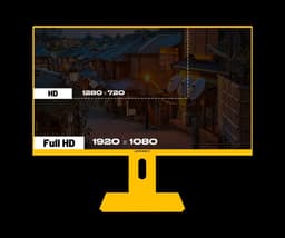 JAPANNEXT Gaming Monitor 23.8" IPS Full HD (1920x1080) 120Hz 0.5ms Pastel Geel | JN-IPS238G120F-HSP-YE — thumbnail 4