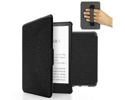 Hoes voor E-reader met Polsband en Automatische Slaapfunctie - Zwart