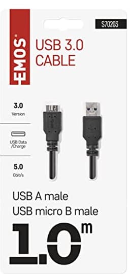 Harde schijfkabel 3.0 Micro USB naar USB 1 m - Datakabel voor opladen en gegevensoverdracht — thumbnail 5