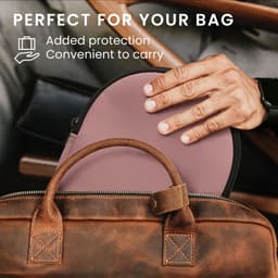 kwmobile hoes geschikt voor Anker Soundcore Q20i - 20 x 16 cm - Beschermhoes voor headset in donkerroze - Van neopreen — thumbnail 8