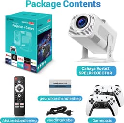 Cahaya VorteX - Gaming mini beamer - meer dan 30 000 games - Android systeem - Mini projector - Game beamer - Videogame's — thumbnail 5