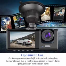 Gloovon® - Dashcam - 1080 HD - Voor & Achter Camera - Loop Opname - G Sensor - Parkeermonitor - Dashcam Auto - Nachtzicht - Zwart — thumbnail 5