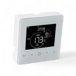 Wifi opbouw thermostaat | 2-draads aansluiting | Touchscreen bediening | Opbouw montage | Temperatuurregeling 0-40°C | Tuya app | Spraakbesturing | Zwart — thumbnail 4