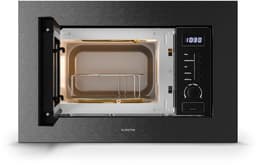 Klarstein Magnetron Verosteel inbouwmagnetron met grill – 20 l, 700 W & 800 W grill, 8 programma's, touchbediening, roestvrij staal, geïntegreerde magnetron, zwart roestvrij staal - 20L - voor Keuken - Timer - RVS - Microwave — thumbnail 8