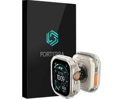 Hoesje Geschikt voor Apple Watch Ultra 3 (49 mm) - Sterk & Shockproof - Siliconen Case Cover - Smartwatch Full Bumper Hoes - Transparant