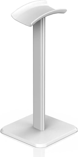 Luxe Aluminium Headset Stand – Universele Koptelefoon Houder – Gaming & Audio Koptelefoon Standaard – 22.5cm – Koptelefoon Niet Inbegrepen ( Wit ) — thumbnail 4