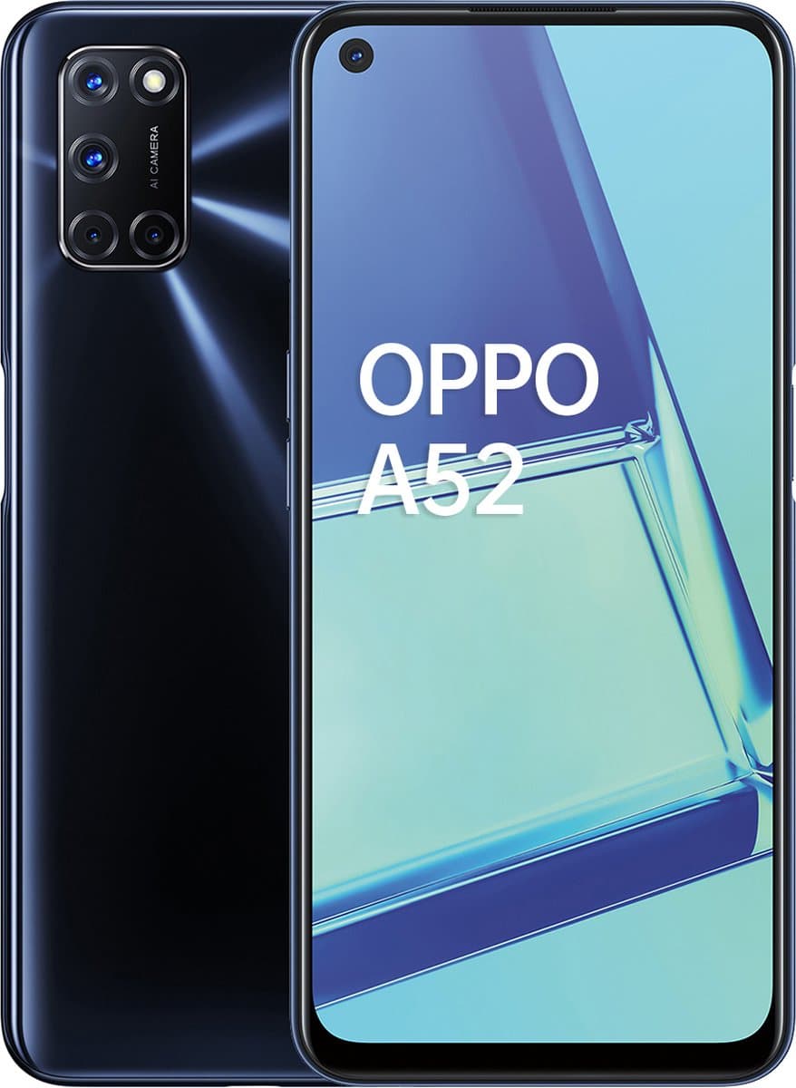 Oppo A52 16,5 cm (6.5") Dual SIM Android 10.0 4G USB Type-C 4 GB 64 GB 5000 mAh Zwart — afbeelding 1