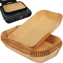 Allecto Premium - Luchtfriteuse Liners voor Airfryer - Grote Wegwerp Papieren Voeringen - Accessoires voor Ninja Grill - 100 stuks — thumbnail 1