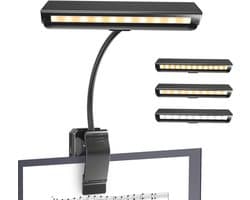 Oplaadbare Piano Lamp met 19 LED's en 9 Dimstanden