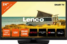 Lenco LED-2463BK (V2) - 24" Android Smart TV met 12V Auto Adapter - Zwart — thumbnail 1