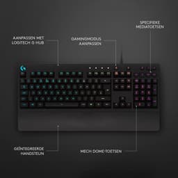 Logitech G213 Prodigy - Gaming Toetsenbord - US Qwerty (ISO) - Zwart — thumbnail 8
