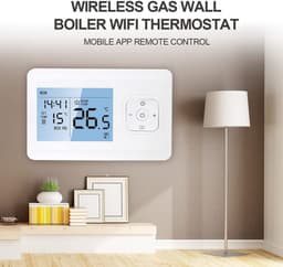 Slimme Wifi Thermostaat voor Gasboiler - Draadloos Programmeerbaar met App en Stembediening — thumbnail 4