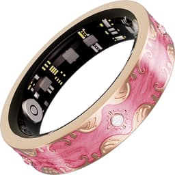 WizBay Premium Select® Bohemian Smart Ring - Cherry Blossom Pink - Hartslag, Slaap en Zuurstofmeting - Activiteitstracker - Maat 10 — thumbnail 3