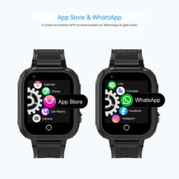 DrPhone KidsTimeX15 – 4G Kinder Smartwatch met GPS Tracker – Videobellen – WhatsApp – IP67 – SOS – 1.44” Touchscreen – Stappenteller – Nederlandse Mobiele App – 1GB+8GB – Roze — thumbnail 5