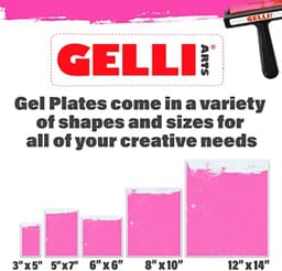 Gel Printing Plate 9 inch x 12 inch voor creatieve kunstprojecten — thumbnail 3