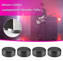 4 stuks aluminium luidspreker HiFi-absorbervoeten 40 mm × 20 mm — thumbnail 2