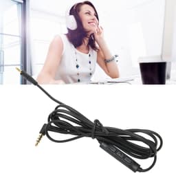 Vervangende kabel met volumeregeling voor hoofdtelefoon, 3,5 mm en 2,5 mm pluggen, 1,2 meter lang. — thumbnail 3