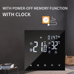 Verwarmingsthermostaat digitale temperatuurregelaar voor waterverwarming en gasboiler - WIFI Smart - touchscreen lcd-display - weekprogrammeerbare - mobiele app-bediening — thumbnail 4