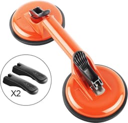 Vacuümlifter voor Glazen en Tegels - 2 Stuks met Aluminium Zuignappen - Draagvermogen tot 105 kg - Ideaal voor Verplaatsen van Zware Voorwerpen — thumbnail 4