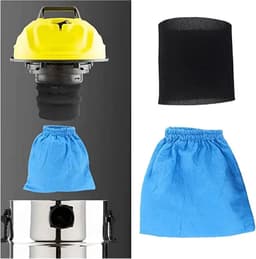 Filterset voor nat- en droogstofzuiger - geschikt voor Kärcher WD 2, WD 3, WD 4 - met 6 textielfilterzak en 6 nat/schuimfilter - 12 stuks — thumbnail 5