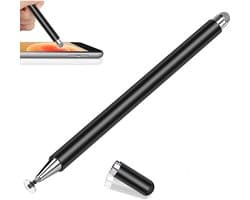 Gigicial Stylus voor tablets - Universele stylus - Krasbestendige zachte rubberen punt en magnetische dop - 1 stuk - Zwart