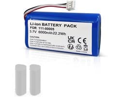 Vervangende accu 3,7 V 6000 mAh voor draagbare Bluetooth luidspreker
