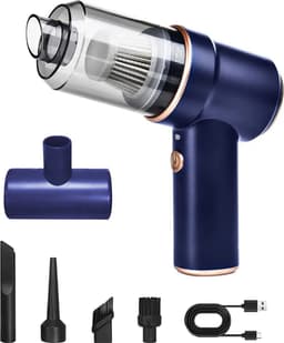 3-in-1 draadloze mini handstofzuiger, 4000 Pa autostofzuiger, LED-verlichting, krachtige borstelloze motor, draagbare stofzuiger — thumbnail 1