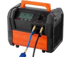 Koelmiddel Terugwinningsmachine - Draagbaar Airco/HVAC Terugwinapparaat - Vermogen 1 pk - Dubbele Cilinder - Borstelloze Motor 3000 tpm - Voor Auto-Airco en HVAC