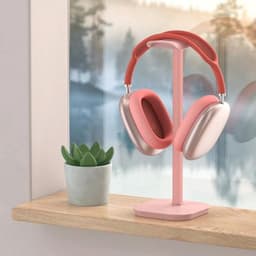 Hoofdtelefoonhouder voor Over-Ear Bluetooth Hoofdtelefoons en Gaming Headsets - Universele Koptelefoonstandaard met Verzwaarde Basis en Aluminium Buis — thumbnail 2