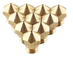 MK10 M7 Extrudermondstukken voor 3D Printers - 10 Stuks met 5 Verschillende Maten